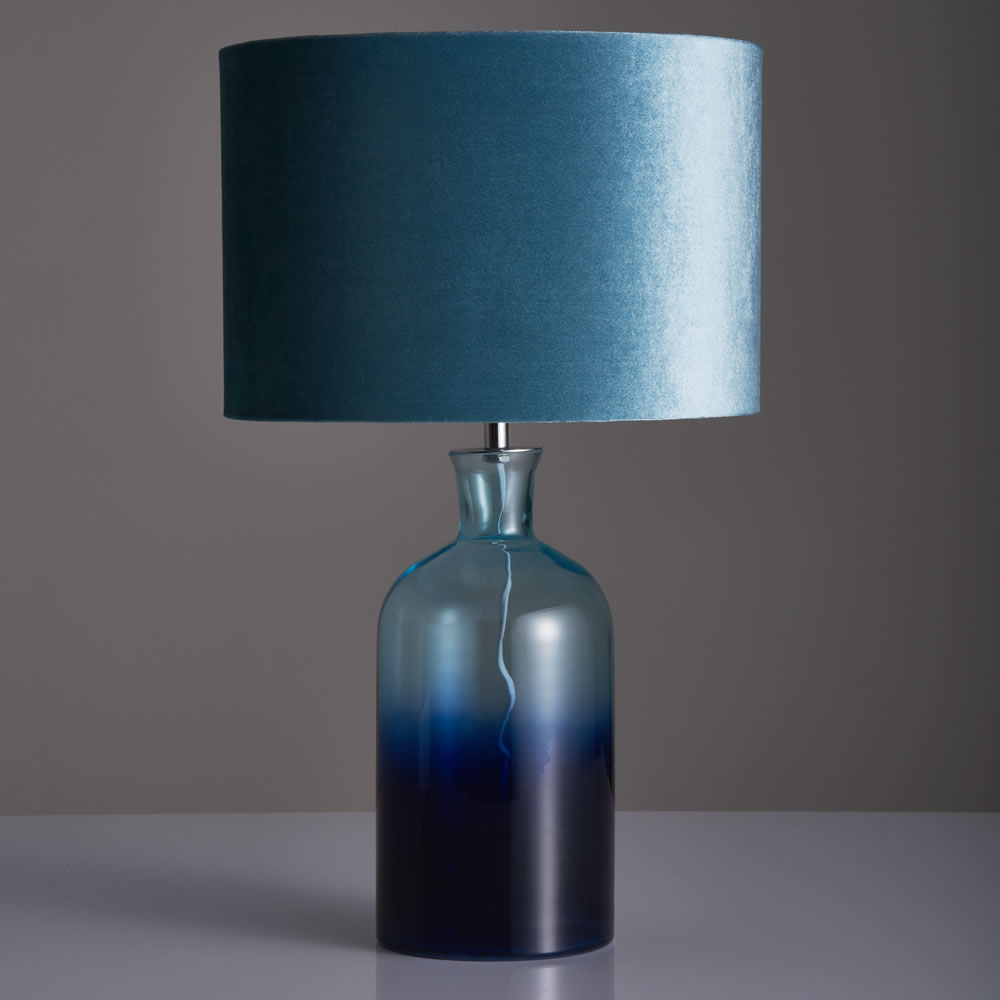 teal blue table lamp